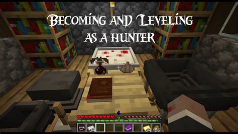 How to level up as a vampire hunter in the Vampirism mod.